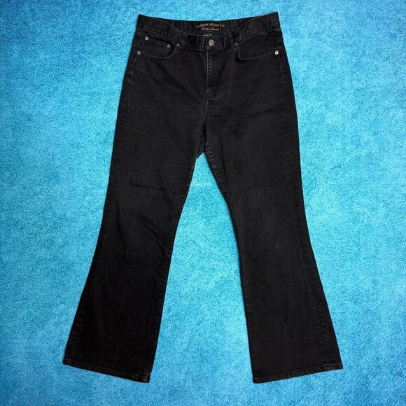 RALPH LAUREN Denim - Vintage RALPH LAUREN WOMENS Y2K JEANS Size 12 Classic Bootcut Mid Rise Black